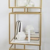 image:imageCosmoLiving by Cosmopolitan Marble Geometric Cube Bookends Set of 2 6W 6H White
