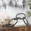 image:imageCosmoLiving by Cosmopolitan Metal Chain Decorative Sculpture Home Decor Statue Accent Figurine 36 x 6 x 3 BlackBlack
