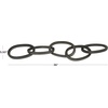image:imageCosmoLiving by Cosmopolitan Metal Chain Decorative Sculpture Home Decor Statue Accent Figurine 36 x 6 x 3 BlackBlack