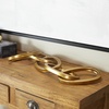 image:imageCosmoLiving by Cosmopolitan Metal Chain Decorative Sculpture Home Decor Statue Accent Figurine 36 x 6 x 3 BlackGold