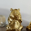 image:imageCosmoLiving by Cosmopolitan Porcelain Ceramic Bear Handmade Decorative Sculpture Home Decor Statues Set of 2 Accent Figurines 6W 8H GoldGold