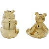 image:imageCosmoLiving by Cosmopolitan Porcelain Ceramic Bear Handmade Decorative Sculpture Home Decor Statues Set of 2 Accent Figurines 6W 8H GoldGold