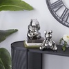 image:imageCosmoLiving by Cosmopolitan Porcelain Ceramic Bear Handmade Decorative Sculpture Home Decor Statues Set of 2 Accent Figurines 6W 8H GoldSilver