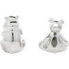 image:imageCosmoLiving by Cosmopolitan Porcelain Ceramic Bear Handmade Decorative Sculpture Home Decor Statues Set of 2 Accent Figurines 6W 8H GoldSilver
