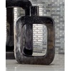 image:imageDeco 79 Aluminum Metal Decorative Vase Centerpiece Vase with Cut Out Frame Flower Vase for Home Decoration 10 x 2 x 14 BlackBlack