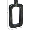 image:imageDeco 79 Aluminum Metal Decorative Vase Centerpiece Vase with Cut Out Frame Flower Vase for Home Decoration 10 x 2 x 14 BlackBlack
