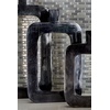 image:imageDeco 79 Aluminum Metal Decorative Vase Centerpiece Vase with Cut Out Frame Flower Vase for Home Decoration 10 x 2 x 14 BlackBlack