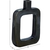 image:imageDeco 79 Aluminum Metal Decorative Vase Centerpiece Vase with Cut Out Frame Flower Vase for Home Decoration 10 x 2 x 14 BlackBlack