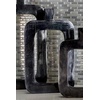 image:imageDeco 79 Aluminum Metal Decorative Vase Centerpiece Vase with Cut Out Frame Flower Vase for Home Decoration 10 x 2 x 14 BlackBlack
