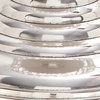 image:imageDeco 79 Aluminum Metal Hurricane Lamp Single Candle  6 x 6 x 19 SilverSilverClear