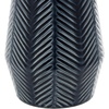image:imageDeco 79 Ceramic Handmade Decorative Vase Chevron Centerpiece Vases Set of 2 Flower Vases for Home Decoration 11 8H Dark BlueDark Blue
