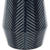 image:imageDeco 79 Ceramic Handmade Decorative Vase Chevron Centerpiece Vases Set of 2 Flower Vases for Home Decoration 11 8H Dark BlueDark Blue