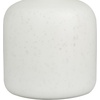 image:imageDeco 79 Glass Decorative Vase Centerpiece Vase with Gold Rim Flower Vase for Home Decoration 10 x 10 x 12 White