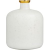 image:imageDeco 79 Glass Decorative Vase Centerpiece Vase with Gold Rim Flower Vase for Home Decoration 10 x 10 x 12 White