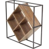 image:imageDeco 79 Industrial Metal Rectangle Wine Rack 26 x 7 x 10 BrownBlackBrown