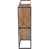 image:imageDeco 79 Industrial Metal Rectangle Wine Rack 26 x 7 x 10 BrownBlackBrown