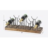 image:imageDeco 79 Industrial Metal Rectangle Wine Rack 26 x 7 x 10 BrownBrown