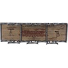image:imageDeco 79 Industrial Metal Rectangle Wine Rack 26 x 7 x 10 BrownBrown
