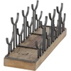 image:imageDeco 79 Industrial Metal Rectangle Wine Rack 26 x 7 x 10 BrownBrown