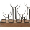 image:imageDeco 79 Industrial Metal Rectangle Wine Rack 26 x 7 x 10 BrownBrown