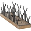 image:imageDeco 79 Industrial Metal Rectangle Wine Rack 26 x 7 x 10 BrownBrown