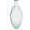 image:imageDeco 79 Recycled Glass Handmade Tall Spanish Bottleneck Vase 10 x 11 x 24 TealClear