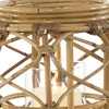 image:imageDeco 79 Round Brown Woven Rattan Lantern with Burlap Jute Rope Handle and Glass Insert 13 x 105Brown