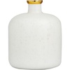 image:imageDeco 79 Glass Decorative Vase Centerpiece Vase with Gold Rim Flower Vase for Home Decoration 10 x 10 x 12 White