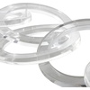 image:imageDeco 79 Acrylic Plastic Chain Decorative Sculpture Circular 7 Link Home Decor Statue Accent Figurine 21 x 0 x 5 Clear21 x 0 x 5
