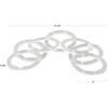 image:imageDeco 79 Acrylic Plastic Chain Decorative Sculpture Circular 7 Link Home Decor Statue Accent Figurine 21 x 0 x 5 Clear21 x 0 x 5