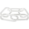 image:imageDeco 79 Acrylic Plastic Chain Decorative Sculpture Circular 7 Link Home Decor Statue Accent Figurine 21 x 0 x 5 Clear27 x 0 x 4