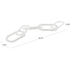 image:imageDeco 79 Acrylic Plastic Chain Decorative Sculpture Circular 7 Link Home Decor Statue Accent Figurine 21 x 0 x 5 Clear27 x 0 x 4
