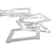 image:imageDeco 79 Acrylic Plastic Chain Decorative Sculpture Circular 7 Link Home Decor Statue Accent Figurine 21 x 0 x 5 Clear28 x 0 x 5