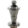 image:imageDeco 79 Aluminum Metal Chess Decorative Sculpture King Queen and Knight Home Decor Statues with Mango Wood Center Set of 3 Accent Figurines 2W 7H Silver