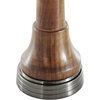 image:imageDeco 79 Aluminum Metal Chess Decorative Sculpture King Queen and Knight Home Decor Statues with Mango Wood Center Set of 3 Accent Figurines 2W 7H Silver