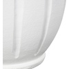 image:imageDeco 79 Magnesium Oxide Decorative Vase Wide Centerpiece Vase with Carved Grooves Flower Vase for Home Decoration 16 x 16 x 18 WhiteWhite