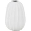 image:imageDeco 79 Magnesium Oxide Decorative Vase Wide Centerpiece Vase with Carved Grooves Flower Vase for Home Decoration 16 x 16 x 18 WhiteWhite