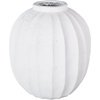 image:imageDeco 79 Magnesium Oxide Decorative Vase Wide Centerpiece Vase with Carved Grooves Flower Vase for Home Decoration 16 x 16 x 18 WhiteWhite