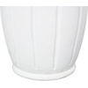image:imageDeco 79 Magnesium Oxide Decorative Vase Wide Centerpiece Vase with Carved Grooves Flower Vase for Home Decoration 16 x 16 x 18 WhiteWhite