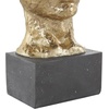 image:imageDeco 79 Polystone Mask Decorative Sculpture Stacked Face Cutout Home Decor Statue with Black Block Base Accent Figurine 8 x 5 x 21 Gold8 x 5 x 21