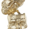image:imageDeco 79 Polystone Mask Decorative Sculpture Stacked Face Cutout Home Decor Statue with Black Block Base Accent Figurine 8 x 5 x 21 Gold8 x 5 x 21