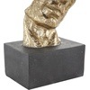 image:imageDeco 79 Polystone Mask Decorative Sculpture Stacked Face Cutout Home Decor Statue with Black Block Base Accent Figurine 8 x 5 x 21 Gold8 x 5 x 25