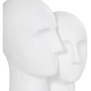 image:imageDeco 79 Polystone People Decorative Sculpture Head Home Decor Statue with Speckled Detailing Accent Figurine 12 x 9 x 17 WhiteWhite