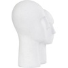 image:imageDeco 79 Polystone People Decorative Sculpture Head Home Decor Statue with Speckled Detailing Accent Figurine 12 x 9 x 17 WhiteWhite