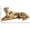 image:imageDeco 79 Resin Leopard Decorative Sculpture Laying Home Decor Statue with Textured Spots Accent Figurine 8 x 4 x 4 GoldGold