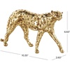 image:imageDeco 79 Resin Leopard Decorative Sculpture Laying Home Decor Statue with Textured Spots Accent Figurine 8 x 4 x 4 GoldGold