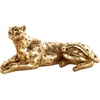 image:imageDeco 79 Resin Leopard Decorative Sculpture Laying Home Decor Statue with Textured Spots Accent Figurine 8 x 4 x 4 GoldGold