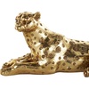 image:imageDeco 79 Resin Leopard Decorative Sculpture Laying Home Decor Statue with Textured Spots Accent Figurine 8 x 4 x 4 GoldGold