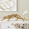 image:imageDeco 79 Resin Leopard Decorative Sculpture Laying Home Decor Statue with Textured Spots Accent Figurine 8 x 4 x 4 GoldGold