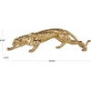 image:imageDeco 79 Resin Leopard Decorative Sculpture Laying Home Decor Statue with Textured Spots Accent Figurine 8 x 4 x 4 GoldGold